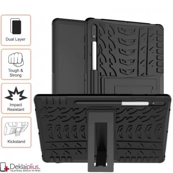 Smūgiams atsparus dėklas planšetei - juodas (Samsung Tab S7 (T870/T875)/Tab S8 (SM-X706) 